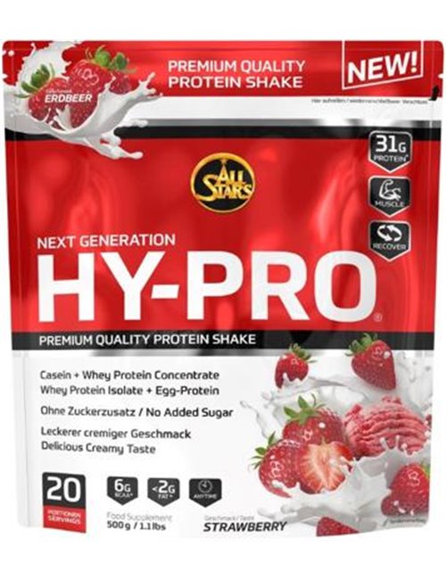 Sportnahrung, Eiweiß / Protein All Stars Hy-Pro 85, 500 g Beutel