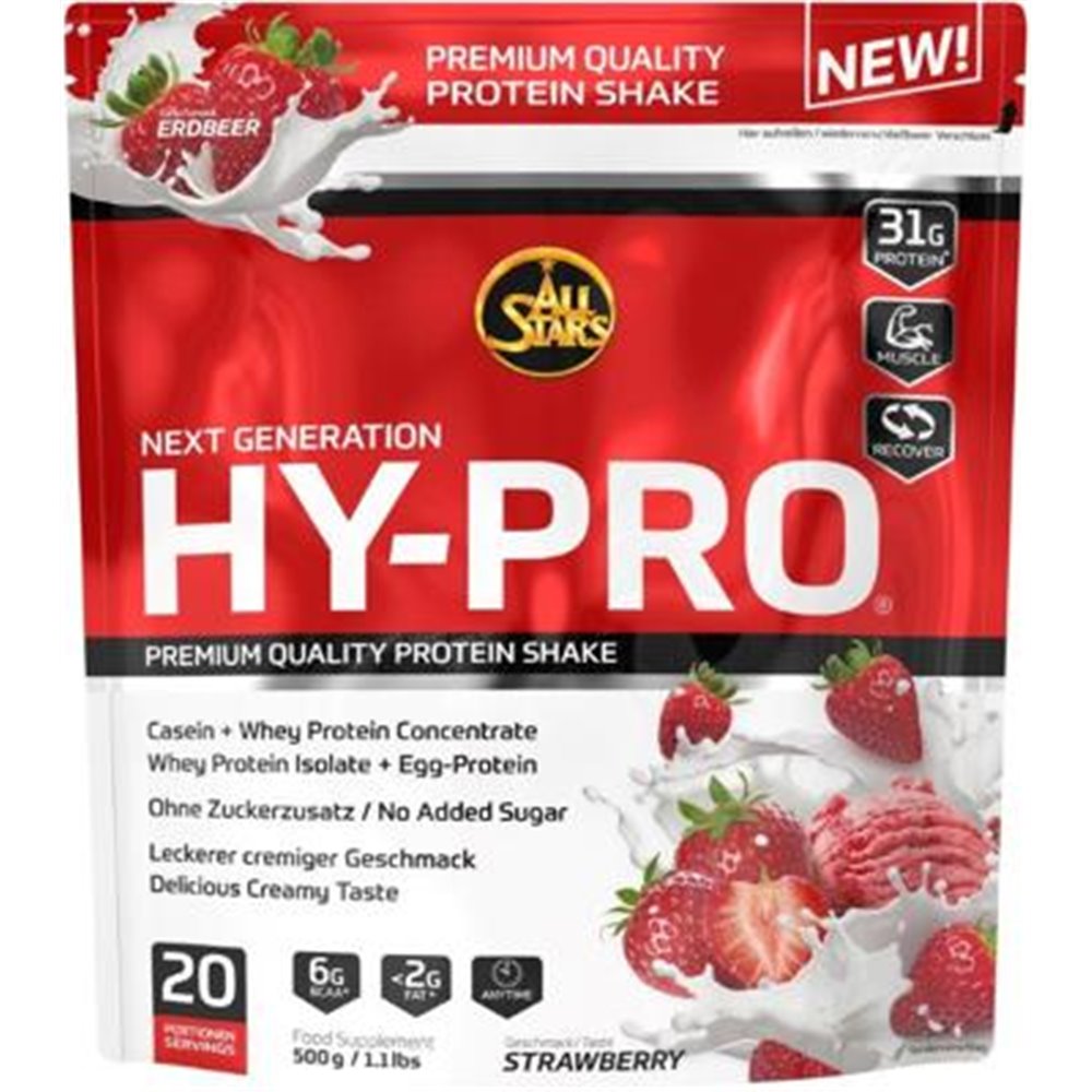 Sportnahrung, Eiweiß / Protein All Stars Hy-Pro 85, 500 g Beutel