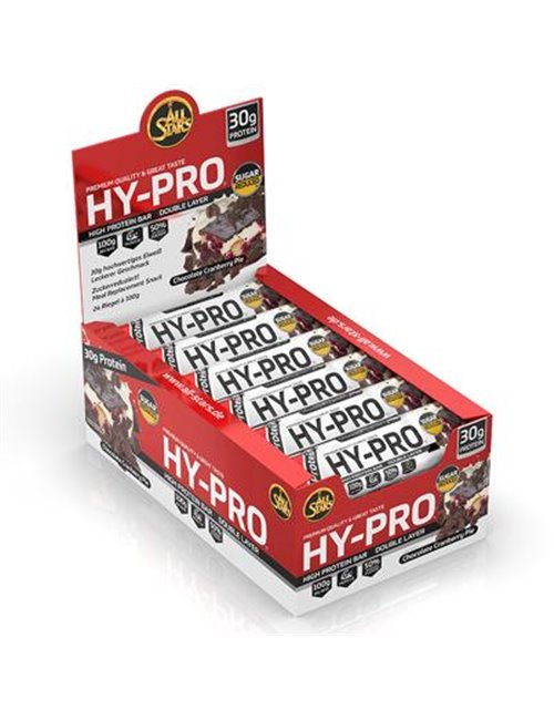 Sportnahrung, Riegel / Snacks All Stars Hy-Pro Bar, 24 x 100 g Riegel