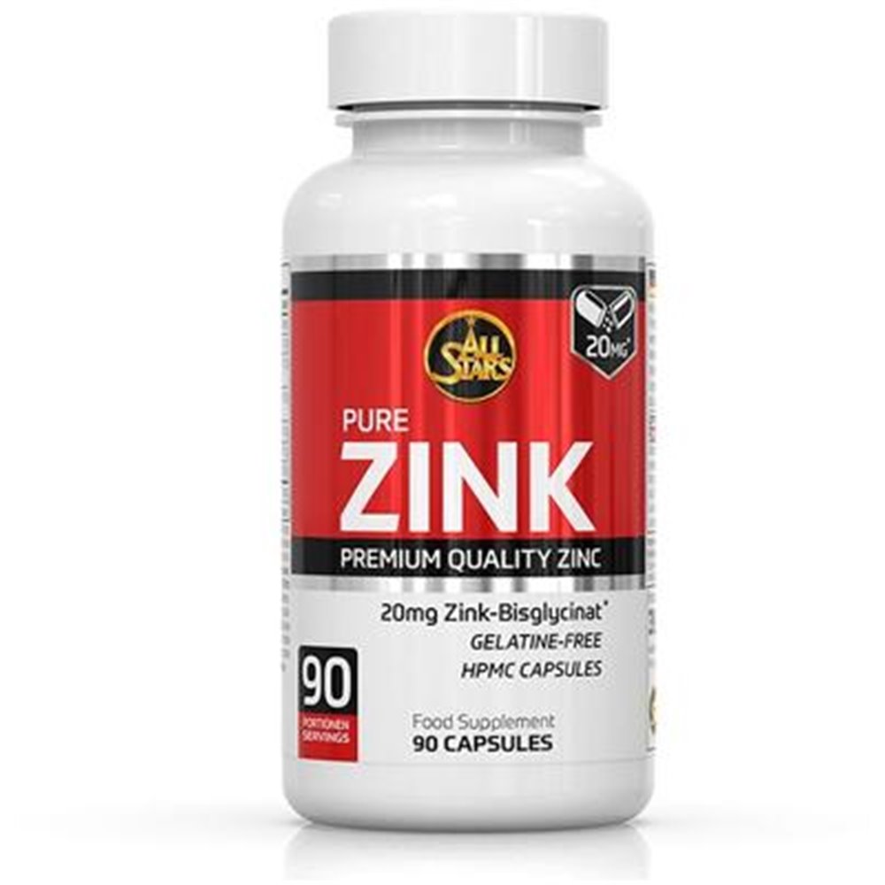 Sportnahrung, Vitamine All Stars Zink, 90 Kapseln Dose