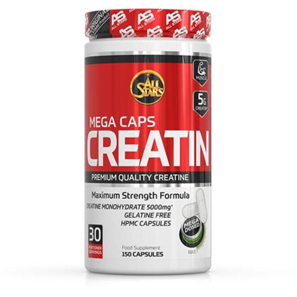 Sportnahrung, Creatin All Stars Creatin Mega Caps, 150 Kapseln Dose