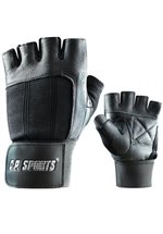 C.P. Sports Bandagen-Handschuhe Leder, schwarz