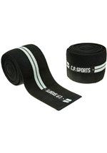 C.P. Sports Profi-Kniebandagen, 200cm, Schwarz/Silber