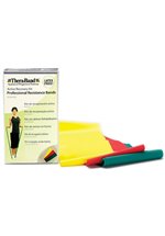 TheraBand latexfreie Übungsbänder im Set, 3 x 1,50 m (leicht + mittel stark + stark)