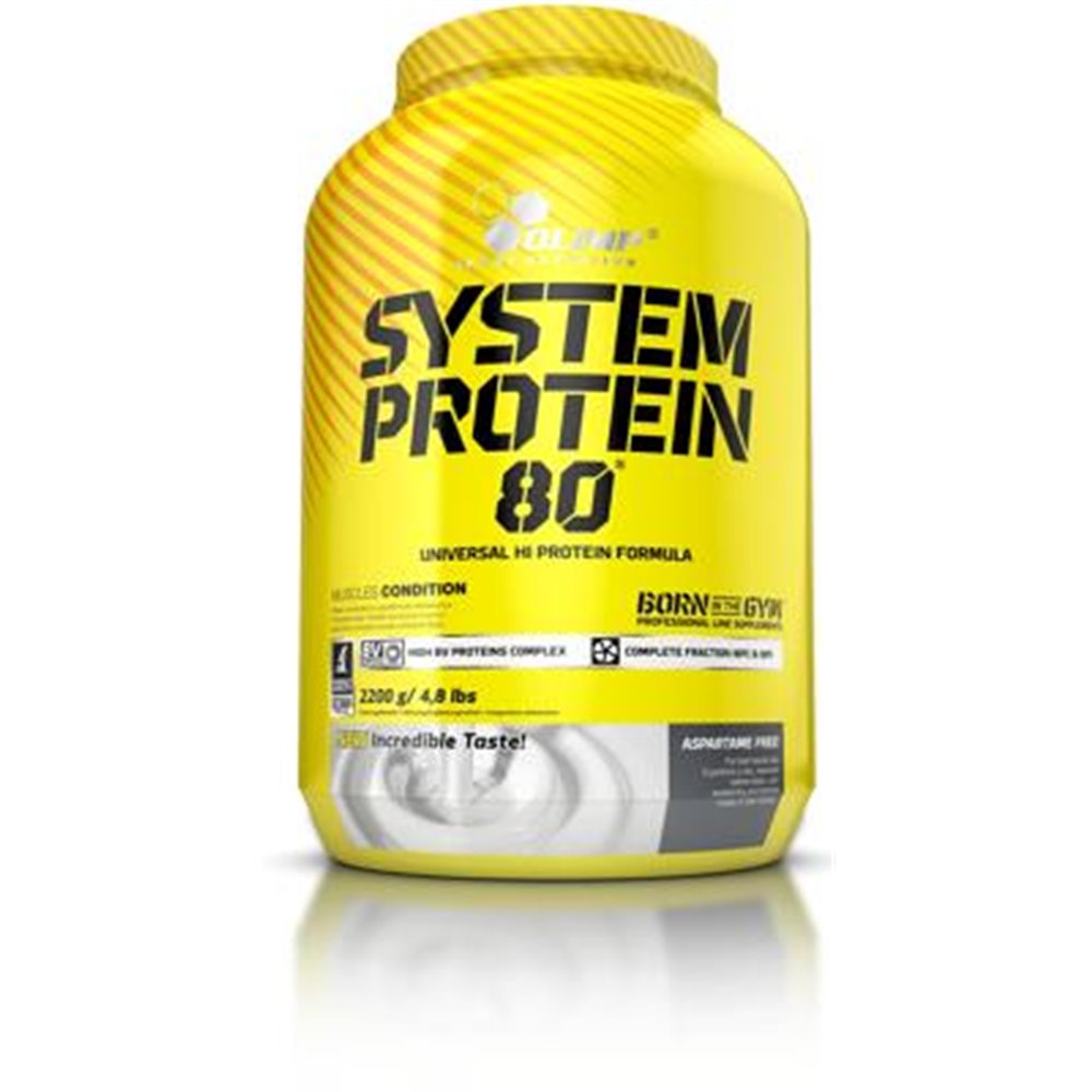Sportnahrung, Eiweiß / Protein Olimp System Protein 80, 2200 g Dose