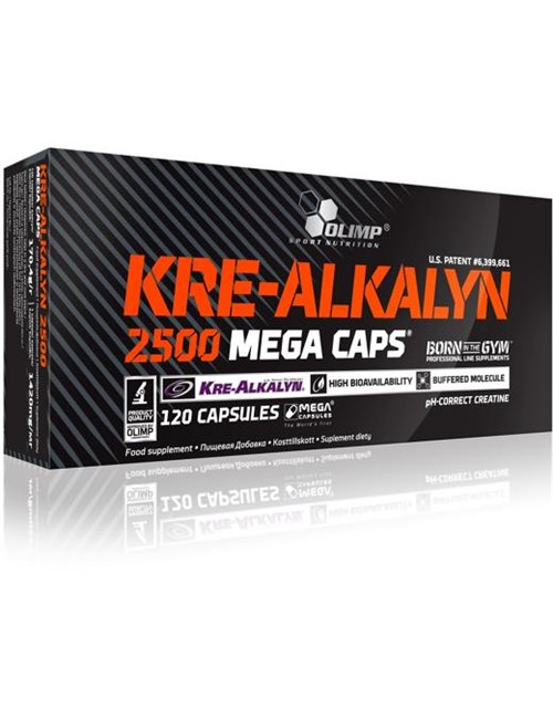 Sportnahrung, Creatin Olimp Kre-Alkalyn 2500 Mega Caps, 120 Kapseln