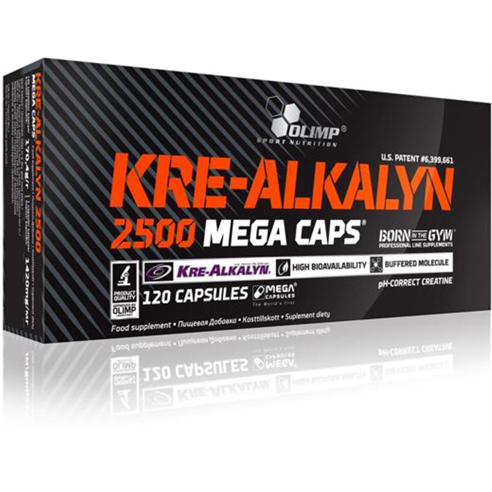 Sportnahrung, Creatin Olimp Kre-Alkalyn 2500 Mega Caps, 120 Kapseln