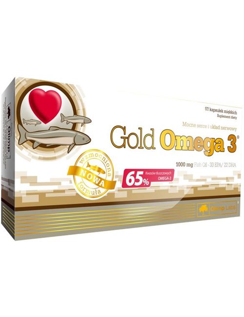 Sportnahrung, Vitamine Olimp Gold Omega 3, 65%, 60 Kapseln
