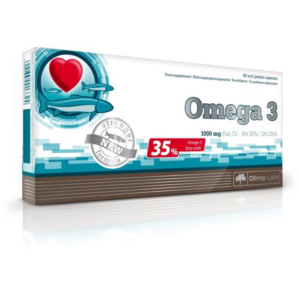 Sportnahrung, Vitamine Olimp Omega 3, 35% Fischöl, 60 Kapseln