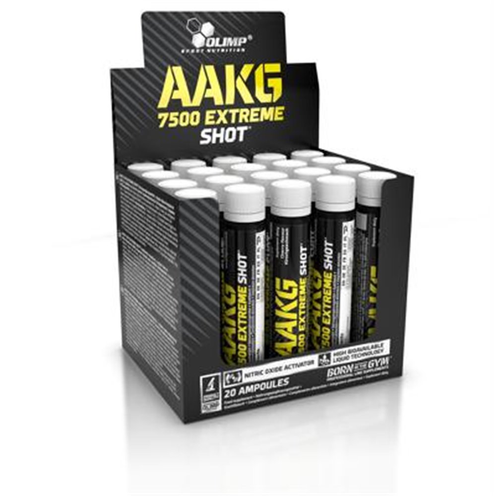 Sportnahrung, Aminosäuren Olimp AAKG 7500 Extreme Shots, 20 x 25 ml Ampullen