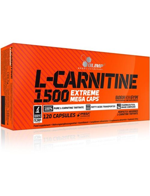 Sportnahrung, Aminosäuren, L-Carnitin Olimp L-Carnitine 1500 Extreme Mega Caps, 120 Kapseln