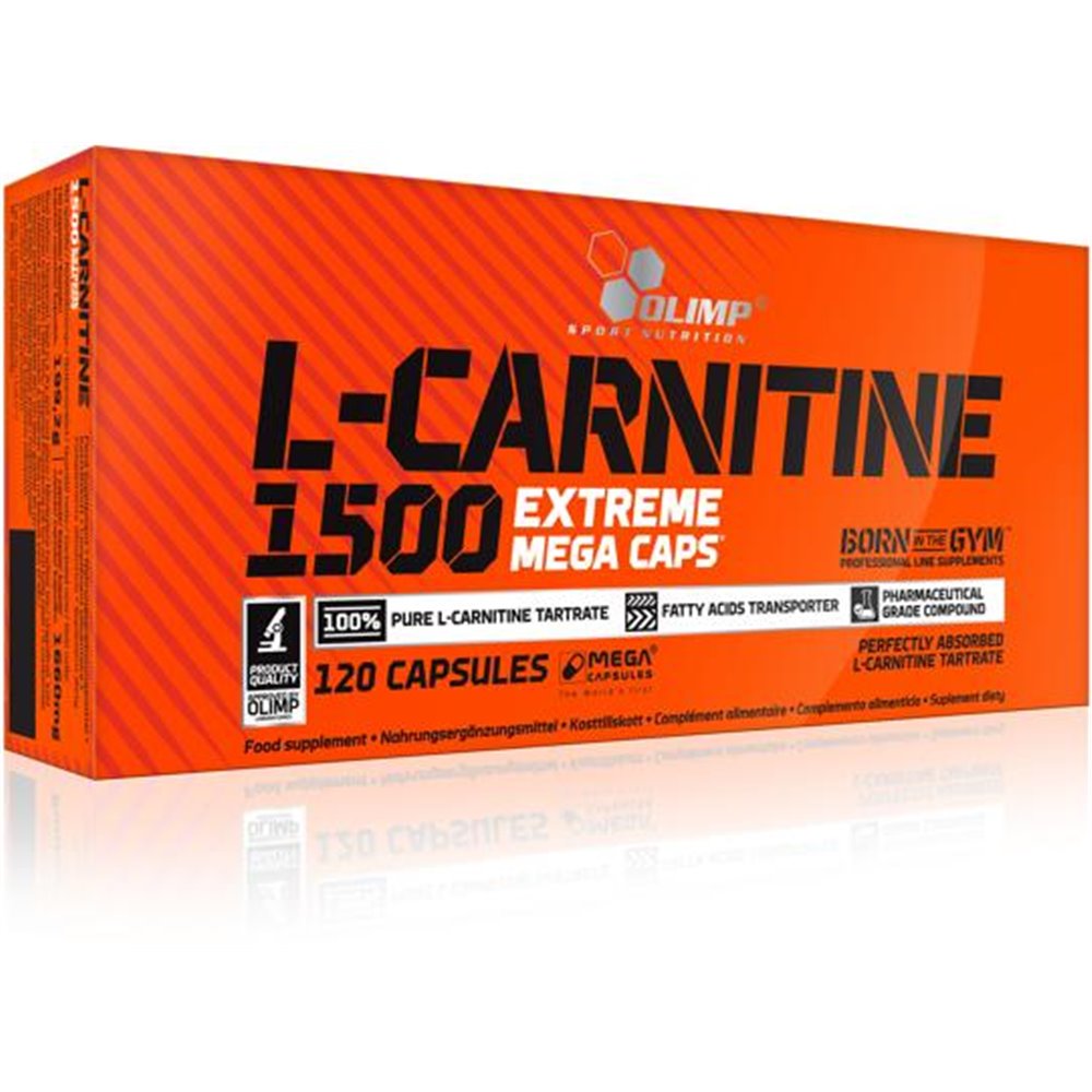 Sportnahrung, Aminosäuren, L-Carnitin Olimp L-Carnitine 1500 Extreme Mega Caps, 120 Kapseln