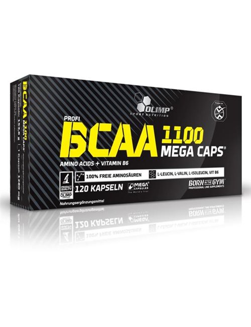 Sportnahrung, Aminosäuren, BCAA Olimp BCAA 1100 Mega Caps, 120 Kapseln