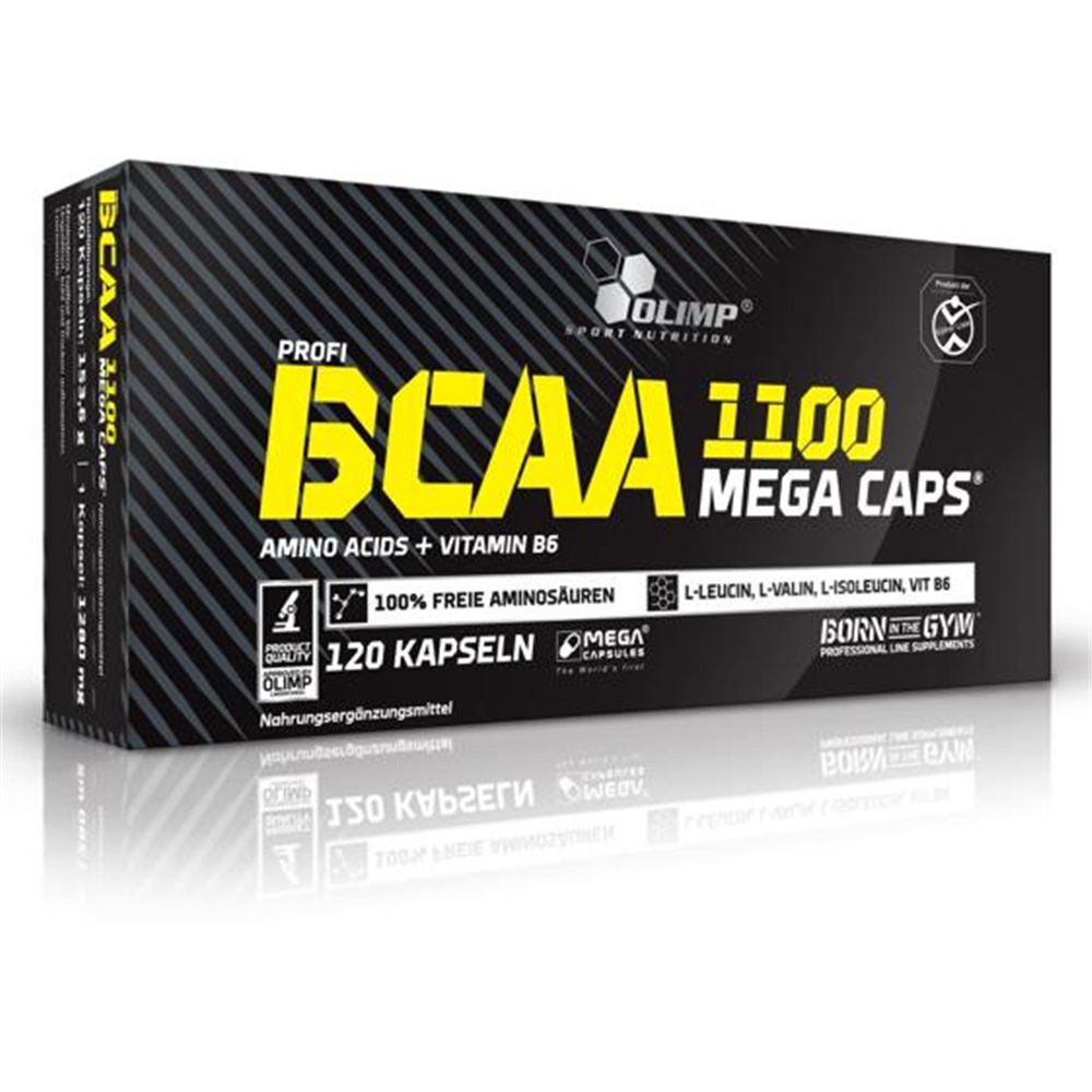 Sportnahrung, Aminosäuren, BCAA Olimp BCAA 1100 Mega Caps, 120 Kapseln