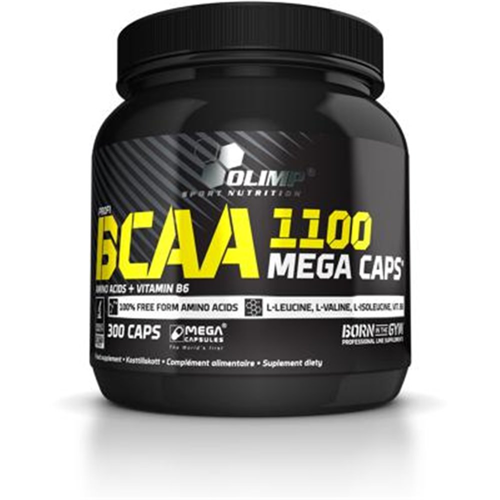 Sportnahrung, Aminosäuren, BCAA Olimp BCAA 1100 Mega Caps, 300 Kapseln Dose