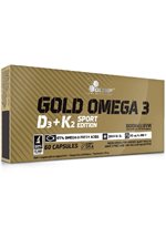 Olimp Gold Omega 3 D3 + K2 Sports Edition, 60 Kapseln