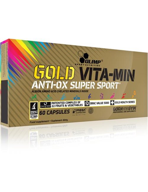 Sportnahrung, Vitamine Olimp Gold Vita-Min Anti-Ox Super Sport, 60 Kapseln