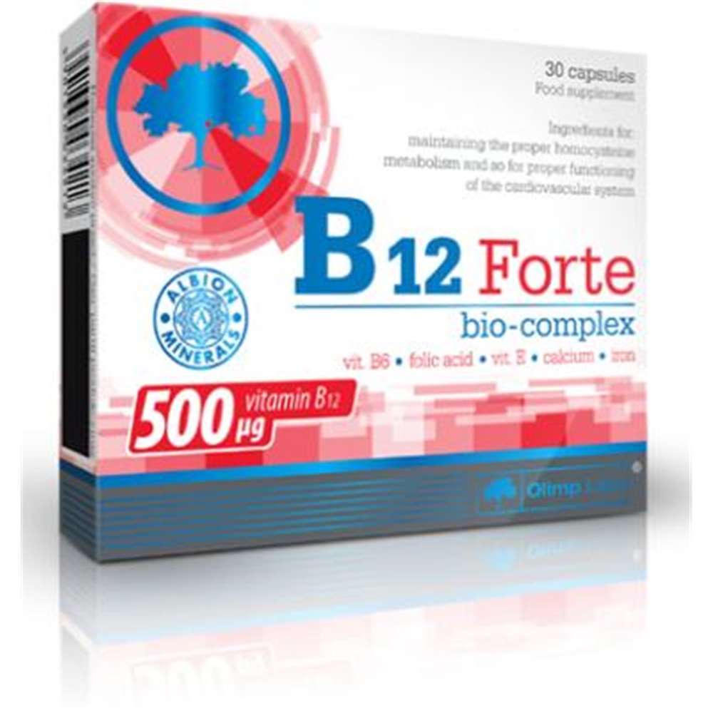 Sportnahrung, Vitamine Olimp B12 Forte, 30 Kapseln
