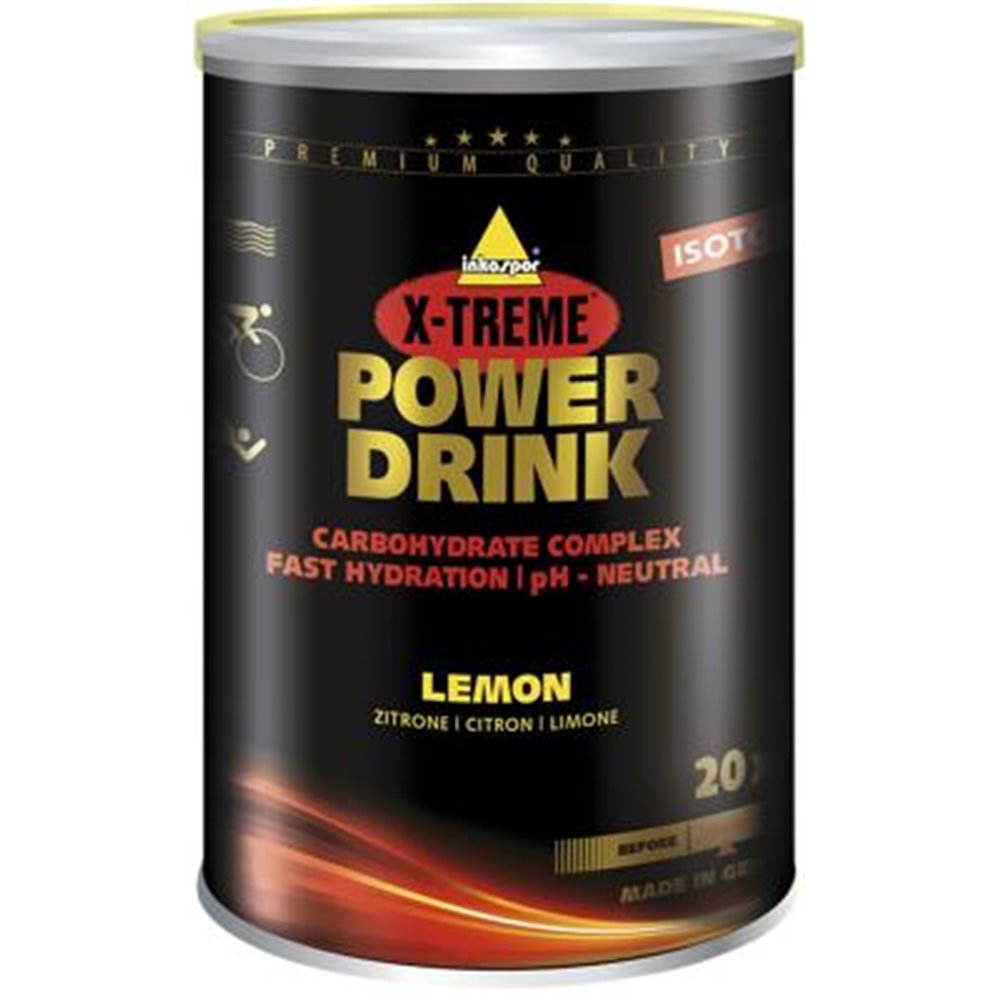 Sportnahrung, Kohlenhydrate inkospor X-Treme Power Drink, 700 g Dose, Lemon