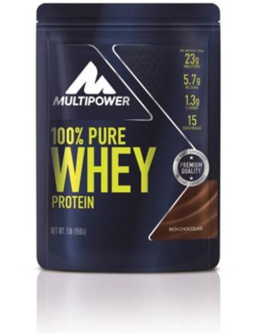 Sportnahrung, Eiweiß / Protein Multipower 100% Whey, 450 g Beutel