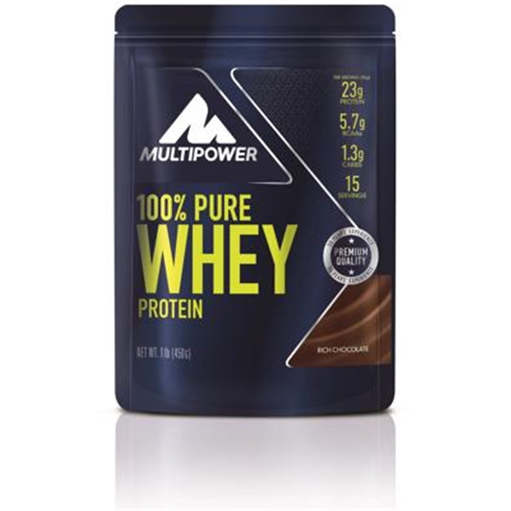 Sportnahrung, Eiweiß / Protein Multipower 100% Whey, 450 g Beutel