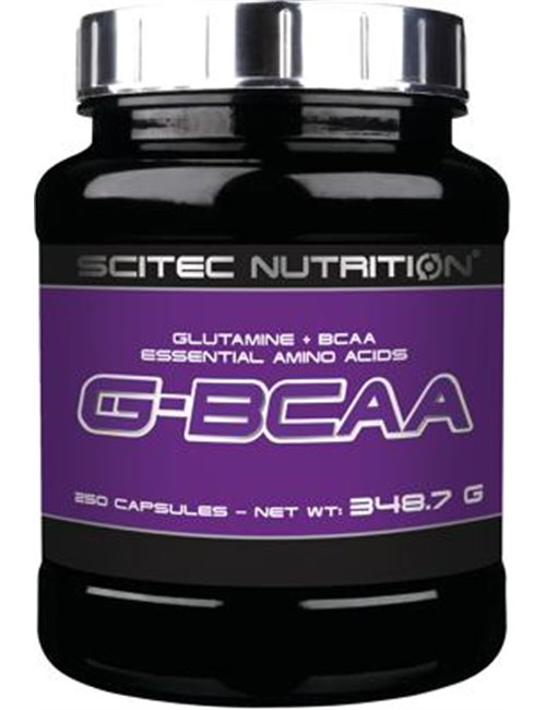 Sportnahrung, Aminosäuren, BCAA Scitec Nutrition G-BCAA, 250 Kapseln Dose