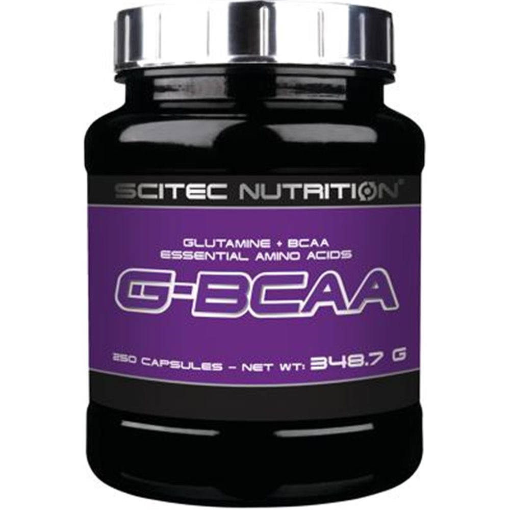 Sportnahrung, Aminosäuren, BCAA Scitec Nutrition G-BCAA, 250 Kapseln Dose