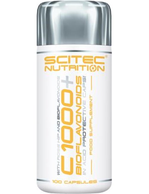 Sportnahrung, Vitamine Scitec Nutrition C 1000 + Bioflavonoide, 100 Kapseln Dose