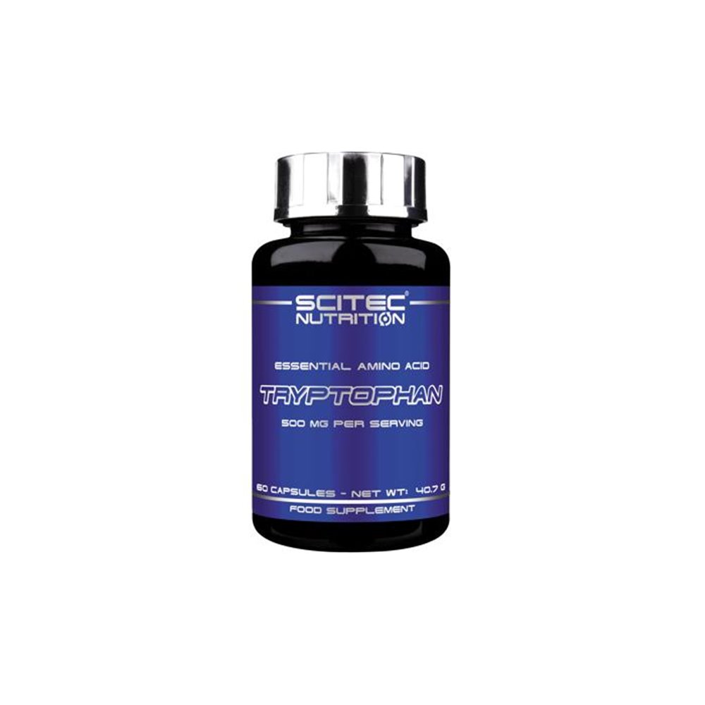 Sportnahrung, Aminosäuren Scitec Nutrition Tryptophan, 60 Kapseln Dose