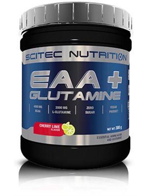 Sportnahrung, Aminosäuren, Glutamin Scitec Nutrition EAA + Glutamine, 300 g Dose