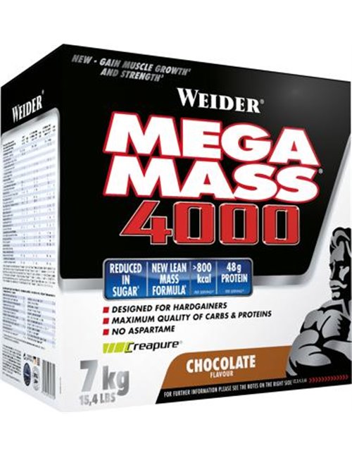 Sportnahrung, Weight Gainer / Zunehmen Joe Weider Mega Mass 4000, 7000 g Karton