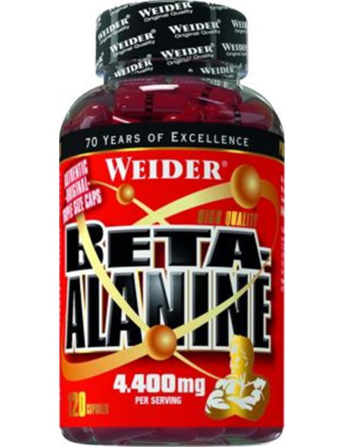 Sportnahrung, Aminosäuren Joe Weider Beta Alanine, 120 Kapseln Dose