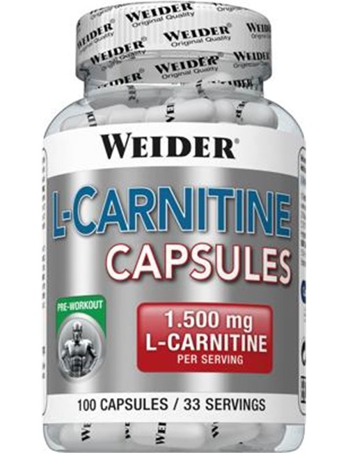 Sportnahrung, Aminosäuren, L-Carnitin Joe Weider L-Carnitine, 100 Kapseln Dose