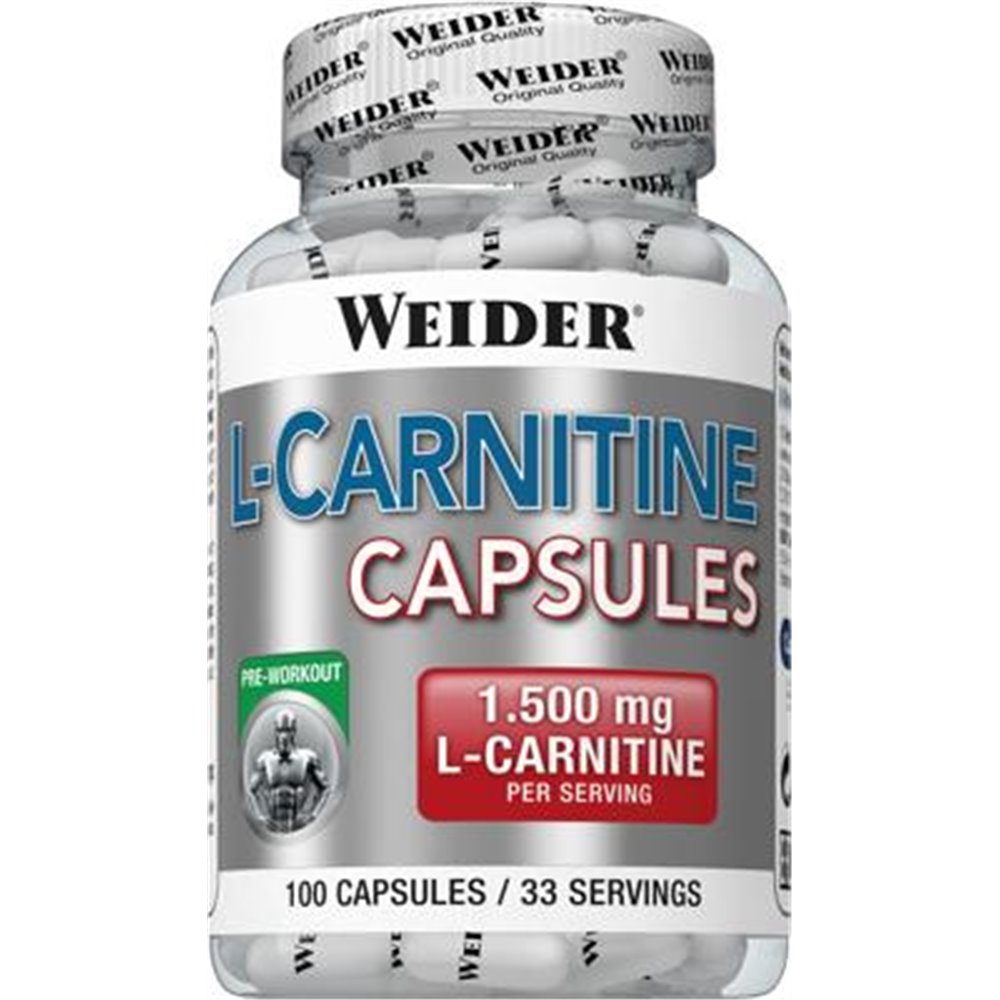 Sportnahrung, Aminosäuren, L-Carnitin Joe Weider L-Carnitine, 100 Kapseln Dose