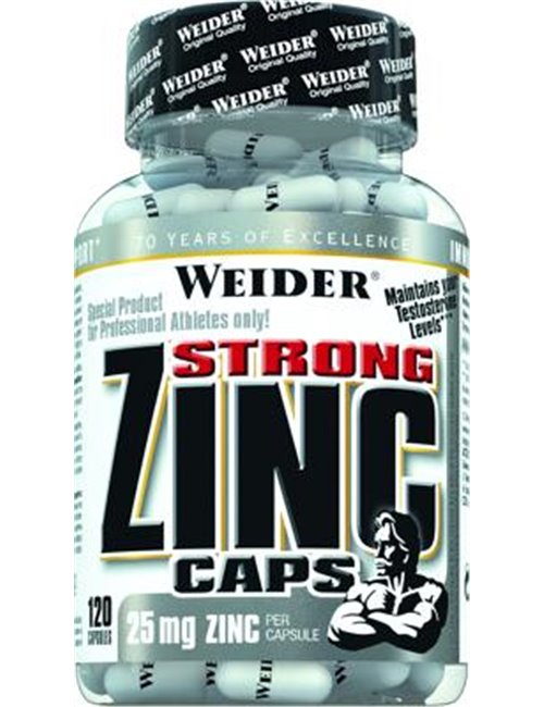 Sportnahrung, Vitamine Joe Weider Strong Zink Caps, 120 Kapseln Dose