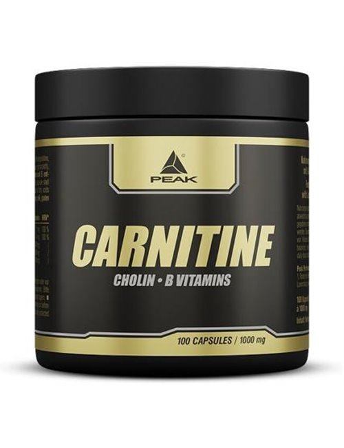 Sportnahrung, Aminosäuren, L-Carnitin Peak Performance Carnitin, 100 Kapseln Dose