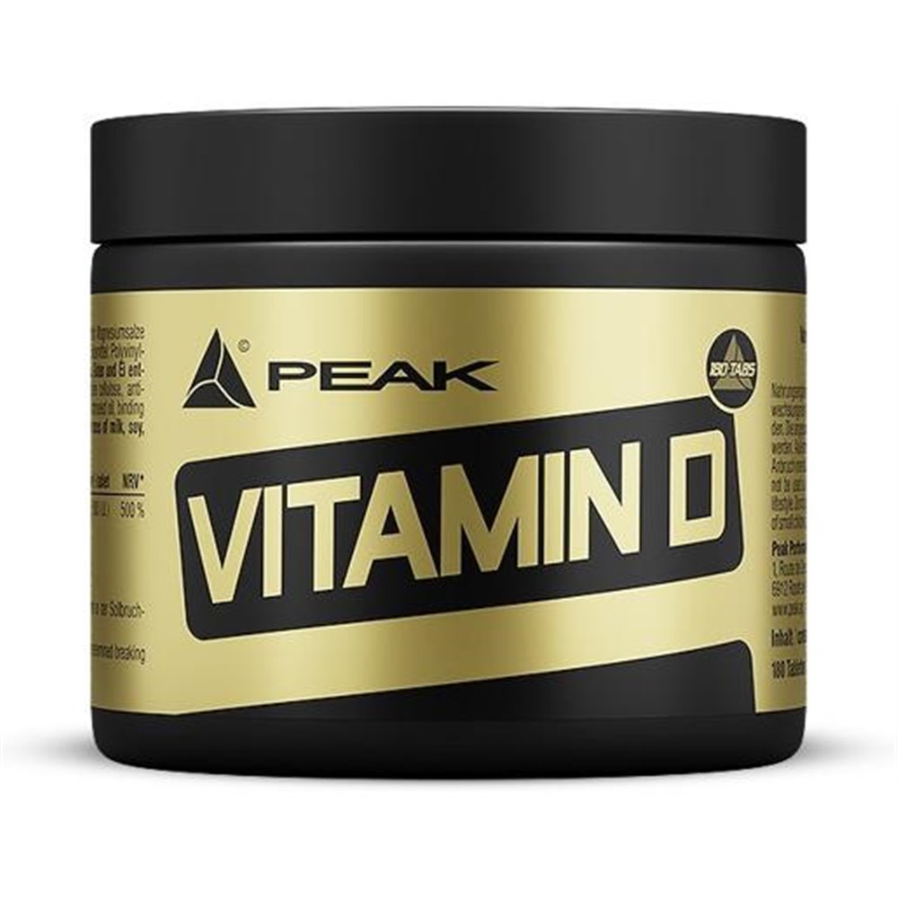 Sportnahrung, Vitamine Peak Performance Vitamin D, 180 Tabletten Dose