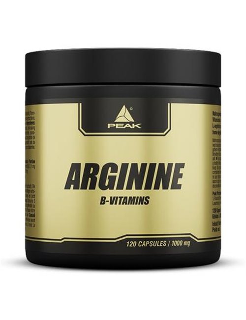 Sportnahrung, Aminosäuren Peak Performance Arginine, 120 Kapseln Dose