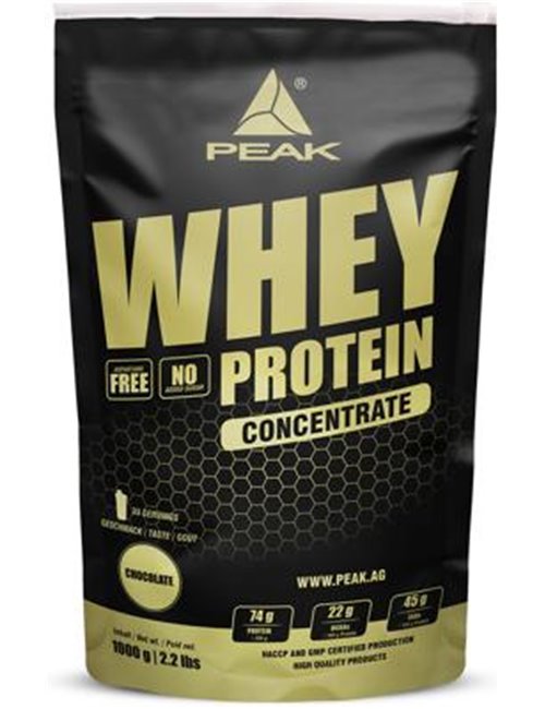 Sportnahrung, Eiweiß / Protein Peak Performance Whey Protein Concentrate, 1000 g Beutel