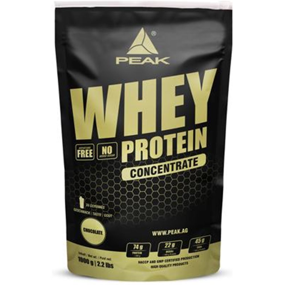 Sportnahrung, Eiweiß / Protein Peak Performance Whey Protein Concentrate, 1000 g Beutel