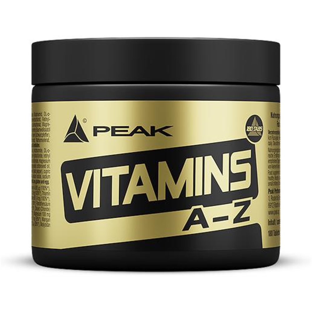 Sportnahrung, Vitamine Peak Performance Vitamins A-Z, 180 Tabletten Dose