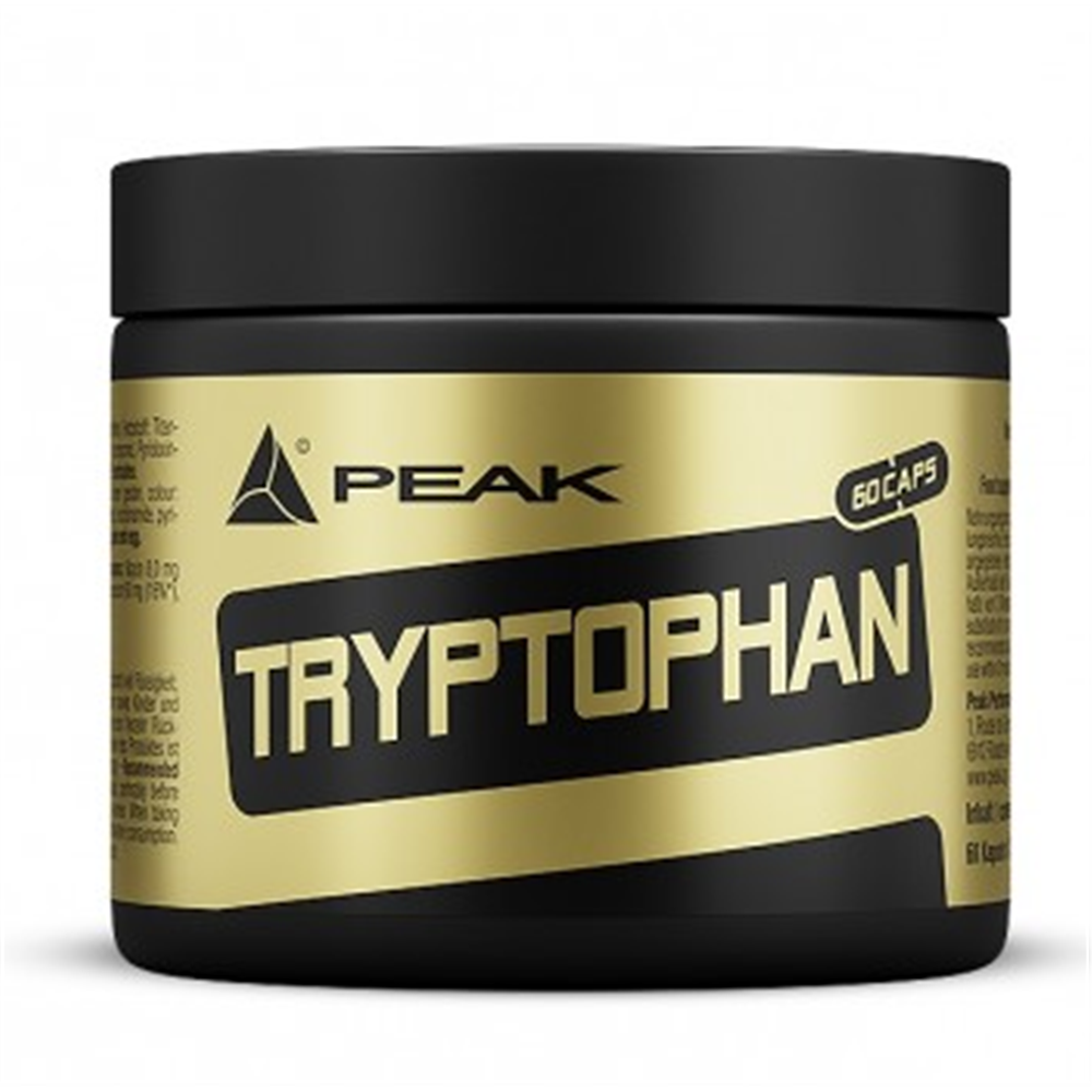 Sportnahrung, Aminosäuren Peak Performance Tryptophan, 60 Kapseln Dose