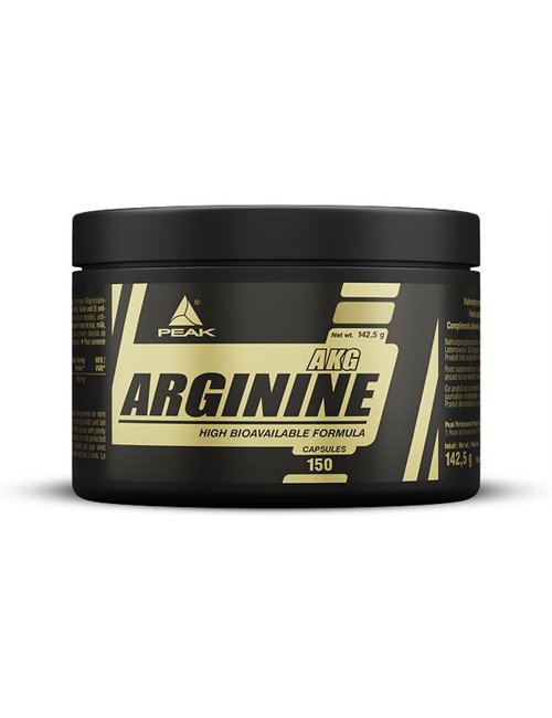 Sportnahrung, Aminosäuren Peak Performance Arginine AKG, 150 Kapseln Dose