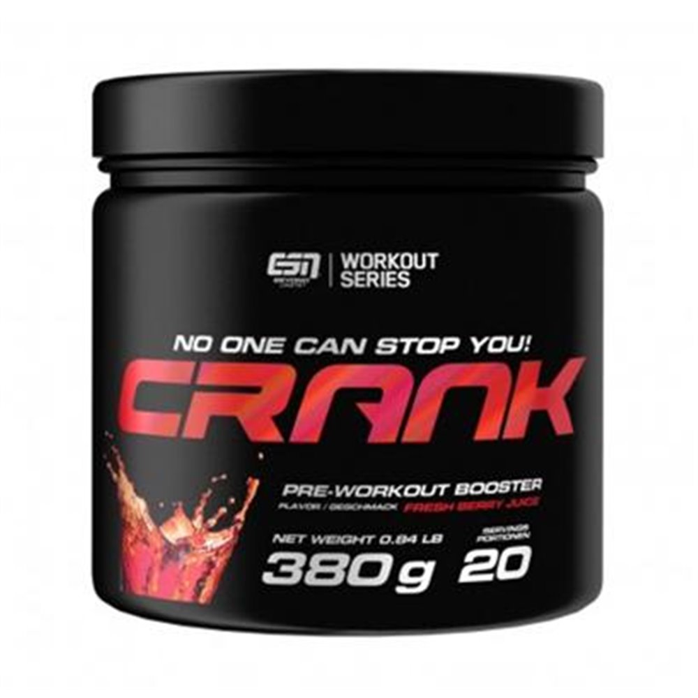 Start, Sportnahrung, Pre-Workout ESN Crank Pre-Workout Booster, 380 g Dose