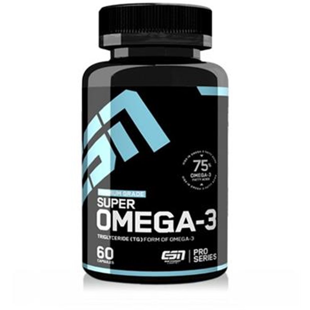 Sportnahrung, Vitamine ESN Super Omega-3, 60 Kapseln Dose