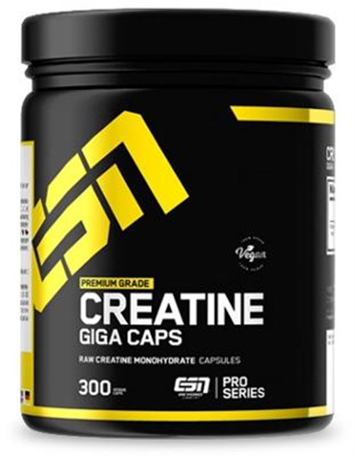 Sportnahrung, Creatin ESN Creatine Giga Caps, 300 Kapseln Dose