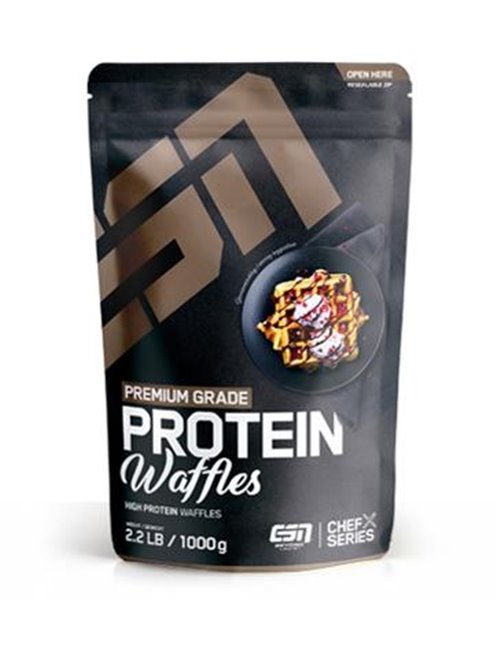Sportnahrung, Eiweiß / Protein ESN Protein Waffles, 1000 g Beutel