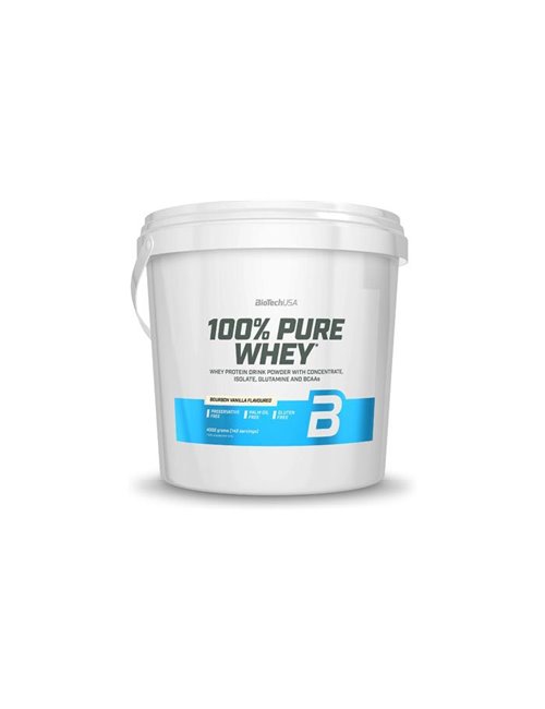 Sportnahrung, Eiweiß / Protein BioTech USA 100% Pure Whey, 4000 g Eimer