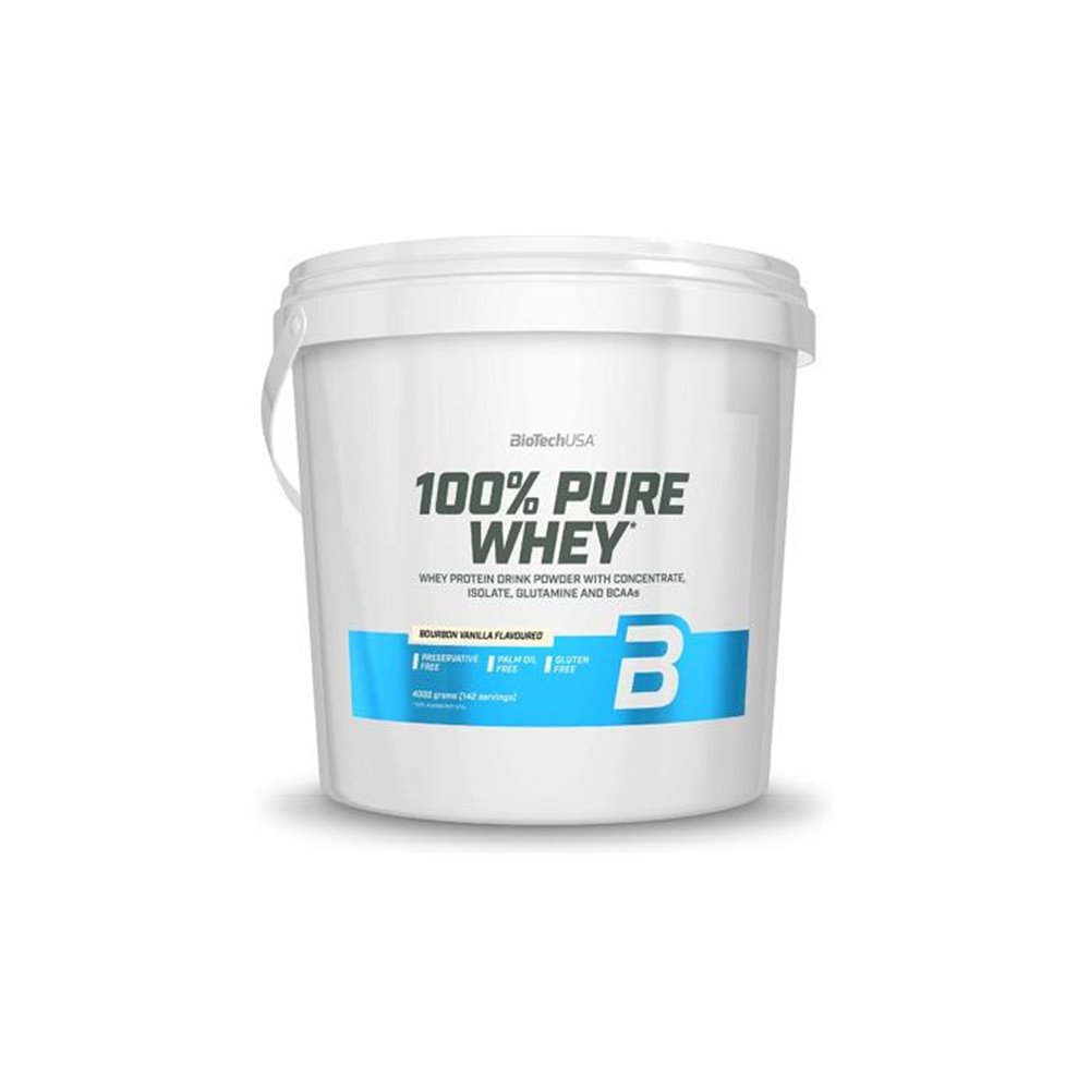 Sportnahrung, Eiweiß / Protein BioTech USA 100% Pure Whey, 4000 g Eimer