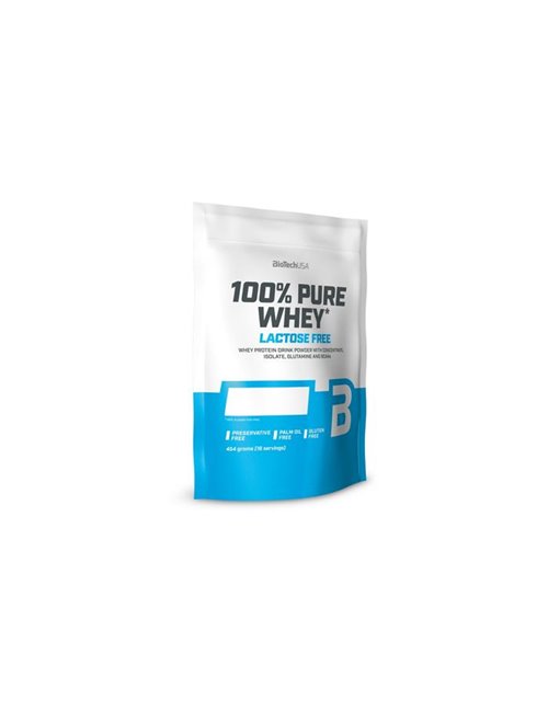Sportnahrung, Eiweiß / Protein BioTech USA 100% Pure Whey (ohne Laktose), 454 g Beutel